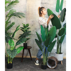 SOGA 180cm Green Artificial Indoor Nordic Wind Traveler Banana Plant Fake Decorative Tree