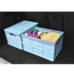 SOGA 56L Collapsible Car Trunk Storage Multifunctional Foldable Box Blue