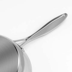 SOGA Stainless Steel Fry Pan 20cm 28cm Frying Pan Skillet Induction Non Stick Interior FryPan