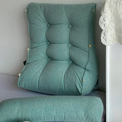 SOGA 4X 60cm Green Triangular Wedge Lumbar Pillow Headboard Backrest Sofa Bed Cushion Home Decor