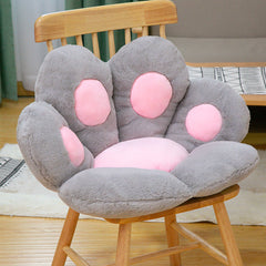 SOGA 2X 70cm Grey Paw Shape Cushion Warm Lazy Sofa Decorative Pillow Backseat Plush Mat Home Decor