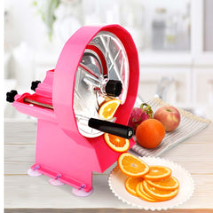 SOGA Commercial Manual Vegetable Fruit Slicer Kitchen Cutter Machine Pink