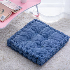 SOGA 2X Blue Square Cushion Soft Leaning Plush Backrest Throw Seat Pillow Home Office Decor