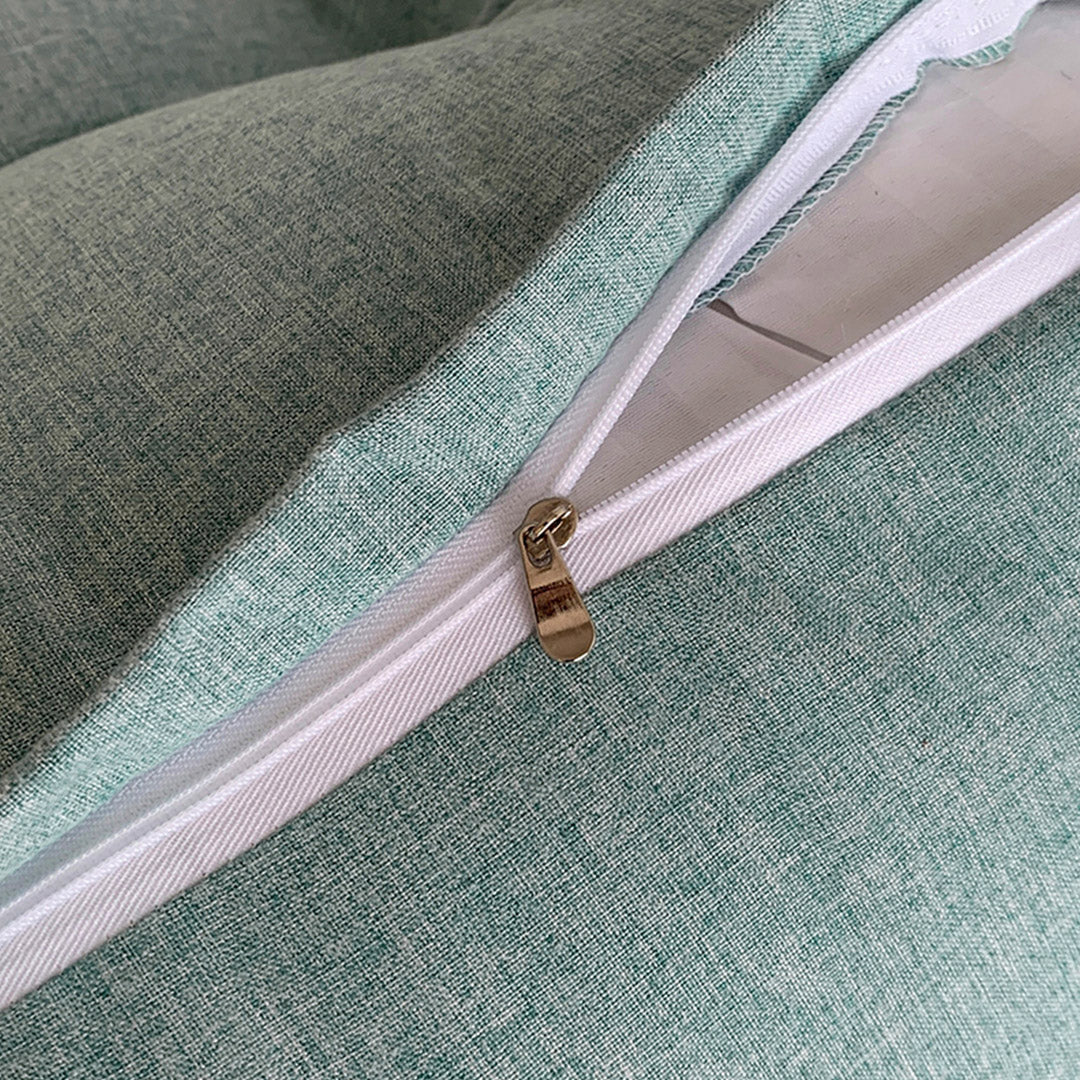SOGA 2X 45cm Green Triangular Wedge Lumbar Pillow Headboard Backrest Sofa Bed Cushion Home Decor
